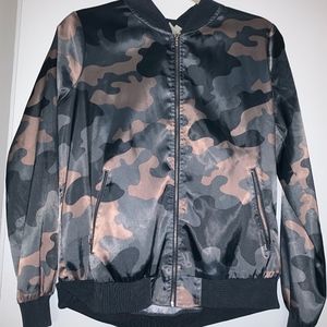 Camouflage Bomber Jacket